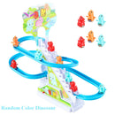 Pista Corrediça Elétrica,Brinquedo Para Meninos ou Meninas,os Patos Sobem as Escadas,Brinquedo do Bebê,Luzes LED,Música,Montanha Russa.