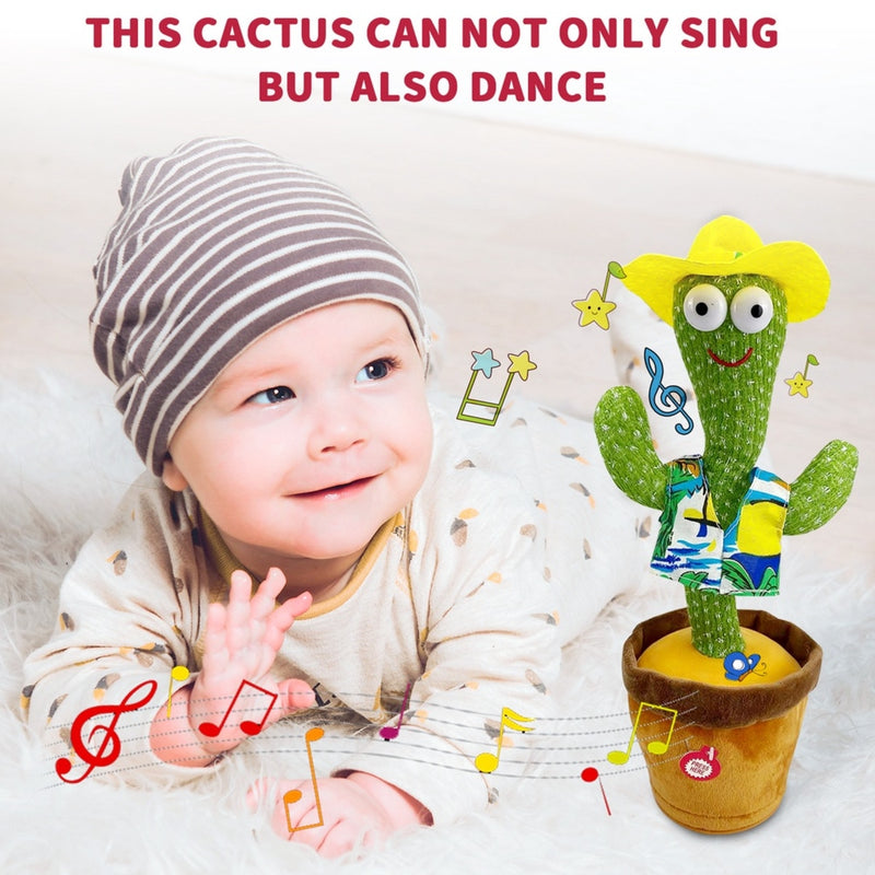 Brinquedo Cacto Dançante Falante Imita c/ Musicas,Repete Falas.