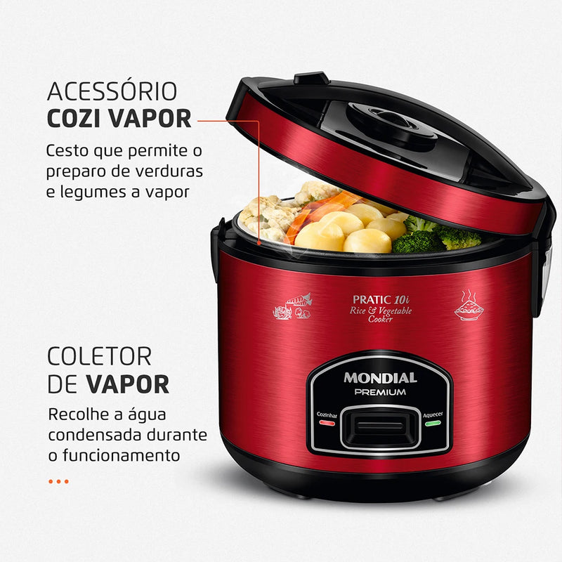 Produto Original Elétrico Mondial Pratic Premium 10 Litros PE-46-10X Panela 220V