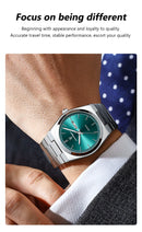 Relógio masculino de luxo POEDAGAR, à prova d'água, luminoso, com data e dia da semana, em aço inoxidável, estilo casual, com mecanismo de quartzo.