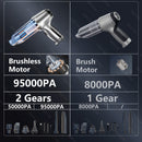 Aspirador De Pó Sem Fio Portátil Para Casa ou Carro,Sucção Forte,Vácuo Automático,Mini Eletrodoméstico, 95000Pa