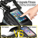 Case Para Por Na Bicicleta ele Protege a Tela Do Celular Sensível ao toque,à prova d`água ciclismo topo tubo dianteiro quadro mtb road bike saco 7.2 caso do telefone acessórios da bicicleta