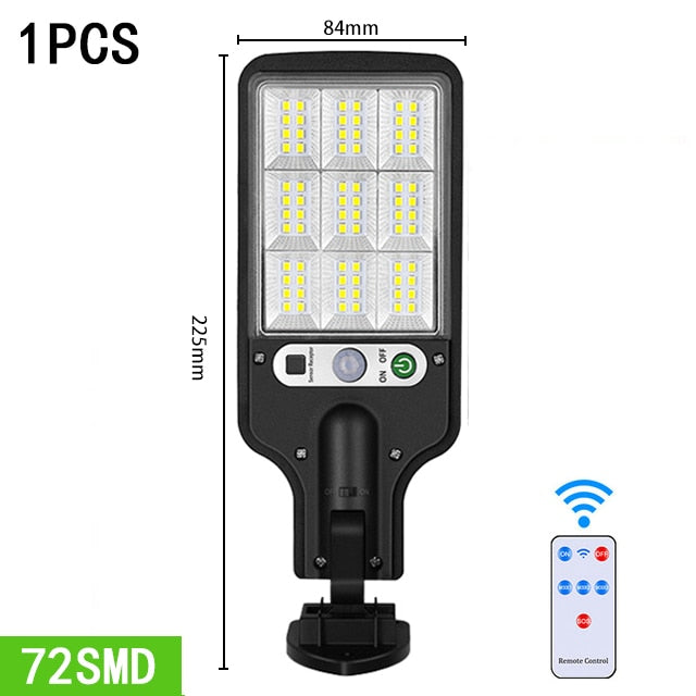 Luzes LED,Carregamento ao Ar Livre,IP65 à Prova D`Água,Com 3 Modo,Sensor De Movimento,Iluminação Sem Gastar Energia Elétrica,Luz da Energia Solar Para Clarear Seu Jardim.