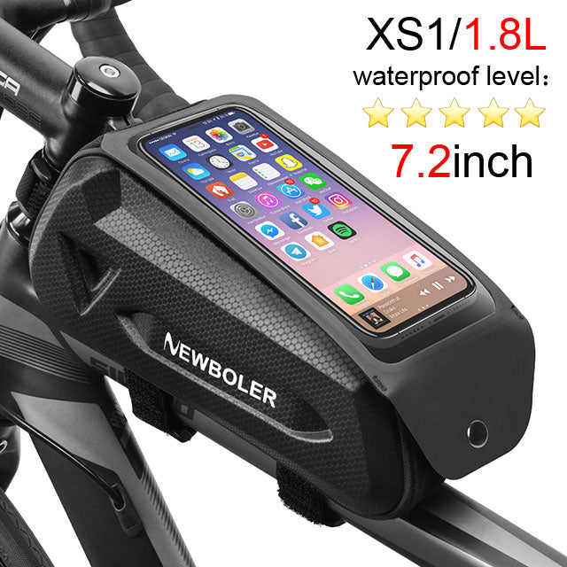 Case Para Por Na Bicicleta ele Protege a Tela Do Celular Sensível ao toque,à prova d`água ciclismo topo tubo dianteiro quadro mtb road bike saco 7.2 caso do telefone acessórios da bicicleta