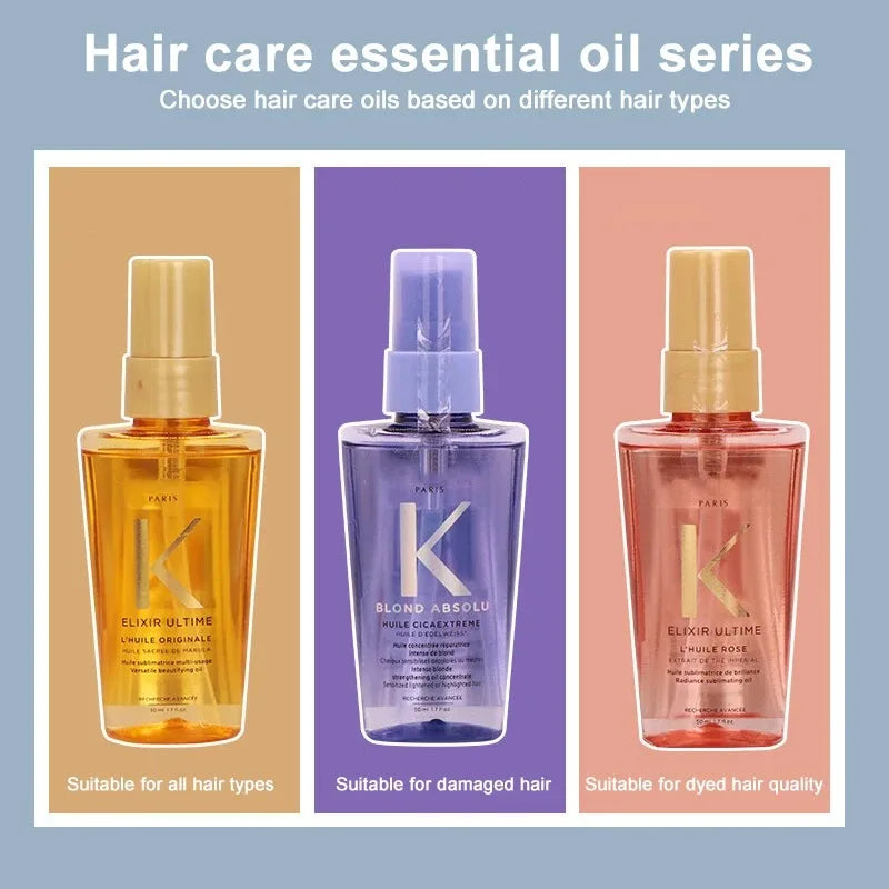 Óleo Essencial Para o Crescimento do Cabelo e Cabelos Danificados, Aliviando a Alta Temperatura, Melhora o Frizz, Tratamento Macio, Orgânicos.