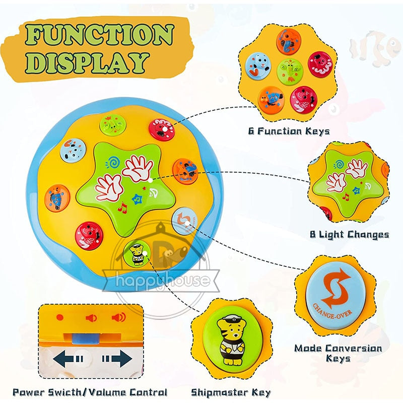 Brinquedos Para Bebê,Brinquedo Musical,Bebês Oceano Rotativo Brinquedos Educativos Com Música Luz