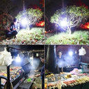 Lâmpada LED a luz solar de 100 W para áreas externas,portátil,recarregável por USB,com gancho para acampamento,serve para iluminar barraca ,é à prova d'água e economizadora de energia