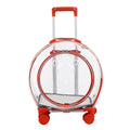 Mala de rolamento Transparente Para Pet,Trolley Case Para Gato e Cachorro,Travel Box, Stroller, Acessórios de moda
