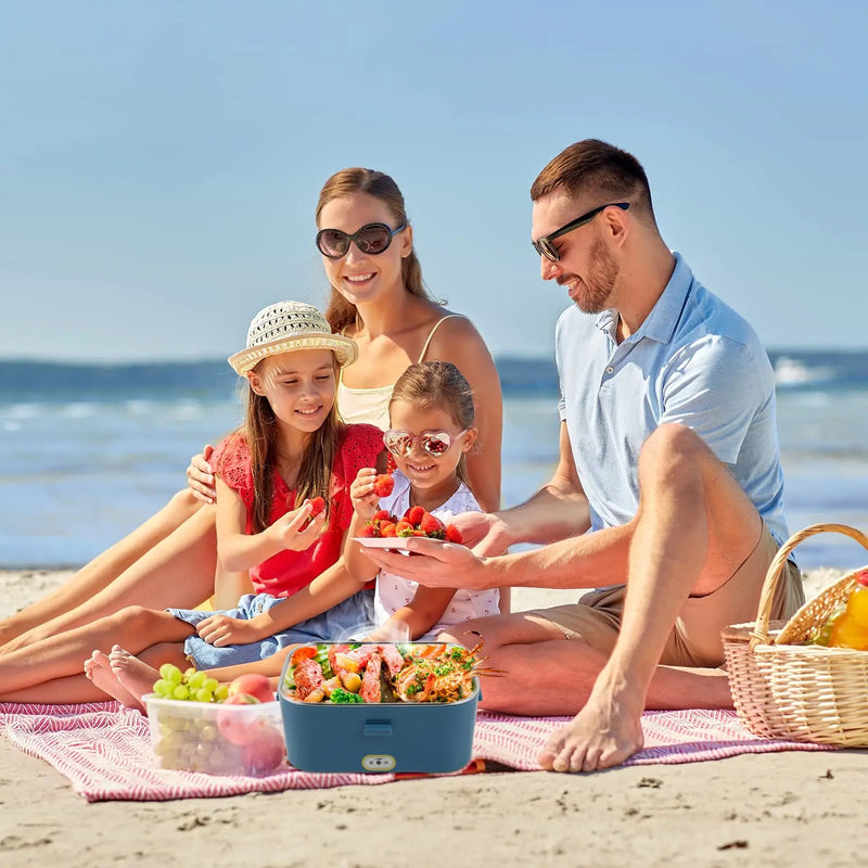 Marmita Aquecedora de Alimentos de 80W Portátil,Recipiente de 1,8L
