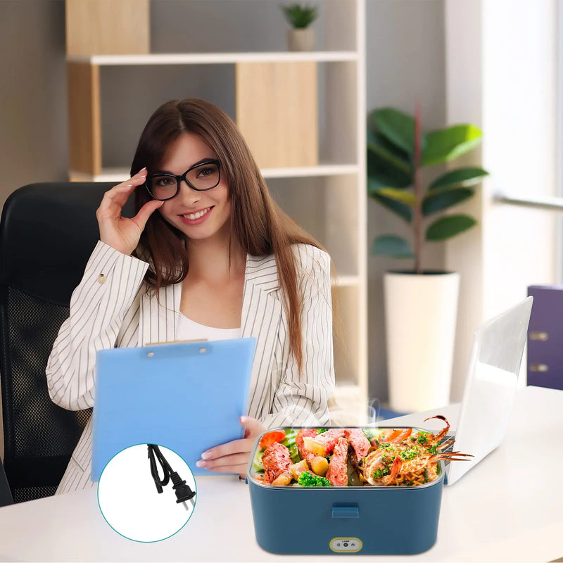 Marmita Aquecedora de Alimentos de 80W Portátil,Recipiente de 1,8L