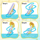 Pista Corrediça Elétrica,Brinquedo Para Meninos ou Meninas,os Patos Sobem as Escadas,Brinquedo do Bebê,Luzes LED,Música,Montanha Russa.