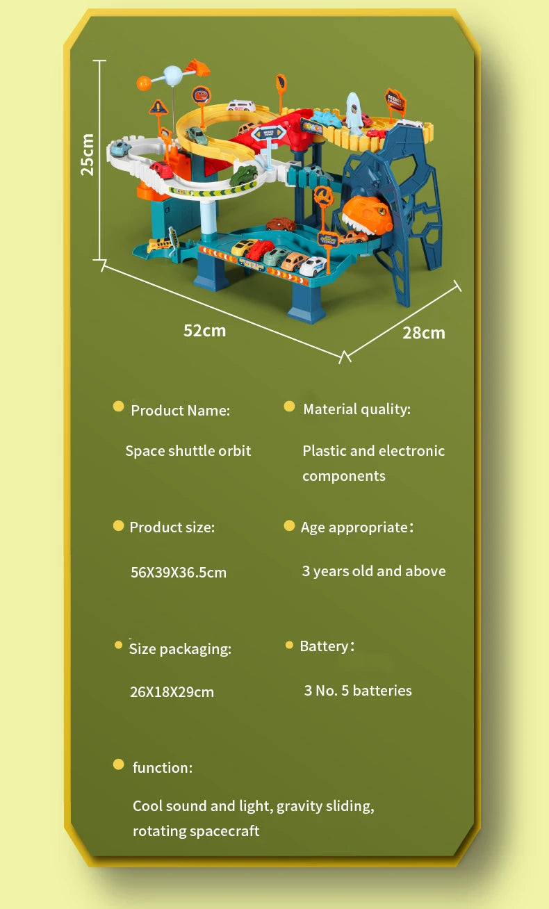 Pista de Corrida com Montanha Russa o Brinquedo que é o Sonho das Crianças.⭐🤩