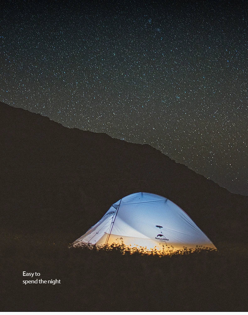 Barraca de Camping,Tenda para 2 Pessoas Ultraleve 20D para Acampamento,Pescas, à Prova D'água.