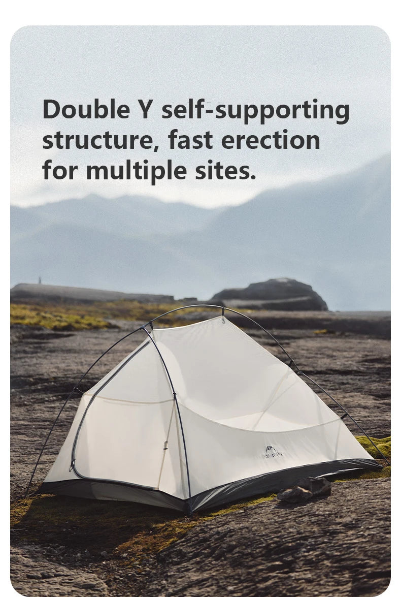 Barraca de Camping,Tenda para 2 Pessoas Ultraleve 20D para Acampamento,Pescas, à Prova D'água.