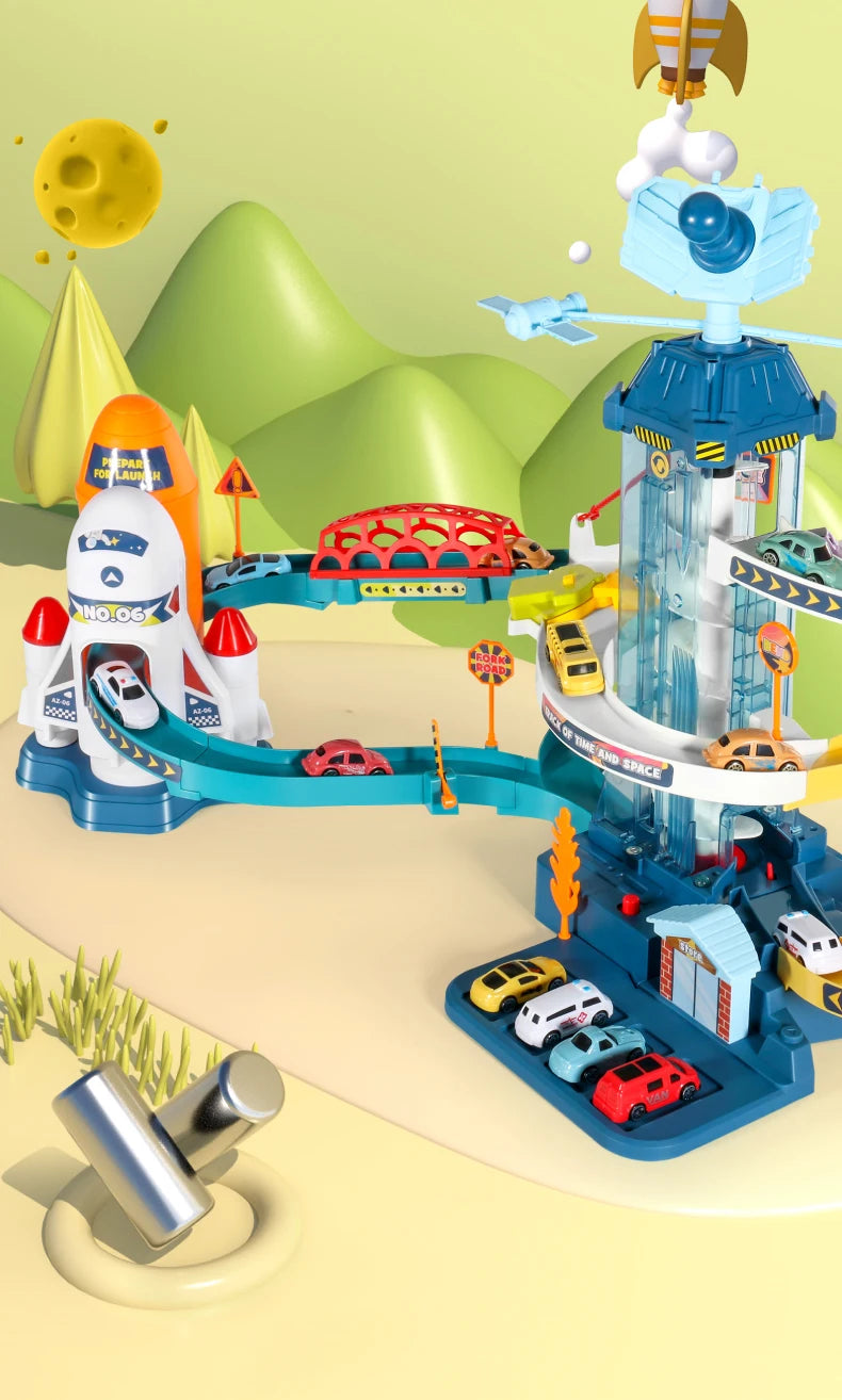 Pista de Corrida com Montanha Russa o Brinquedo que é o Sonho das Crianças.⭐🤩