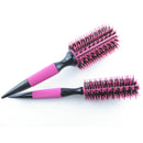 Professional 6pcs/set Pink Wooden Round Hair Comb Brush Boar Bristle Hair Brush Mix Nylon Hair Brush Hairdressing Styling Tool