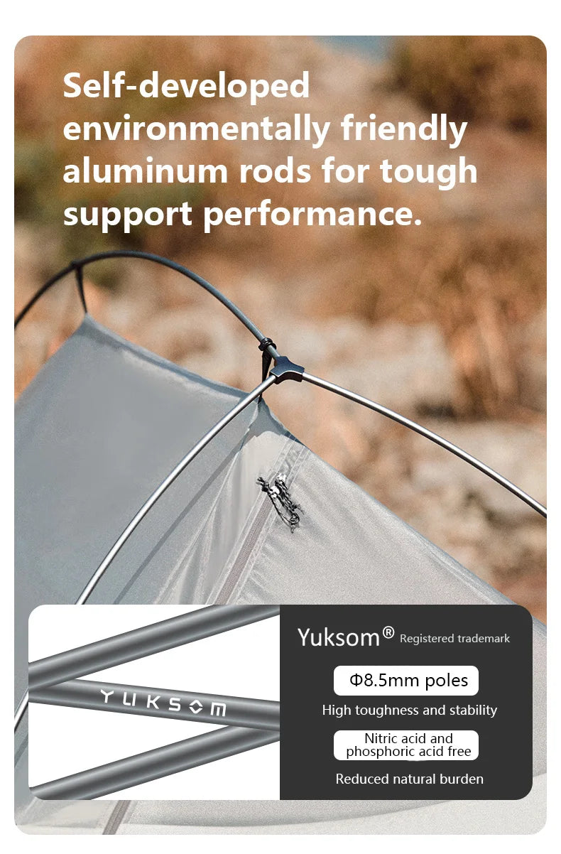 Barraca de Camping,Tenda para 2 Pessoas Ultraleve 20D para Acampamento,Pescas, à Prova D'água.