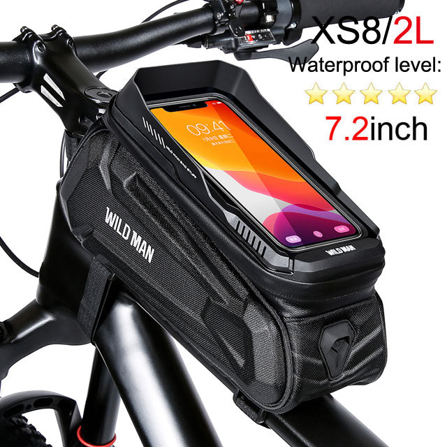 Case Para Por Na Bicicleta ele Protege a Tela Do Celular Sensível ao toque,à prova d`água ciclismo topo tubo dianteiro quadro mtb road bike saco 7.2 caso do telefone acessórios da bicicleta