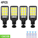 Luzes LED,Carregamento ao Ar Livre,IP65 à Prova D`Água,Com 3 Modo,Sensor De Movimento,Iluminação Sem Gastar Energia Elétrica,Luz da Energia Solar Para Clarear Seu Jardim.