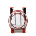Mala de rolamento Transparente Para Pet,Trolley Case Para Gato e Cachorro,Travel Box, Stroller, Acessórios de moda