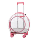 Mala de rolamento Transparente Para Pet,Trolley Case Para Gato e Cachorro,Travel Box, Stroller, Acessórios de moda