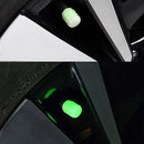 Tampas de válvula do pneu do carro, tampa do ar, fluorescente, segurança, tampa do núcleo para caminhão, SUV, motocicletas, bicicleta, luminoso, 4 pcs