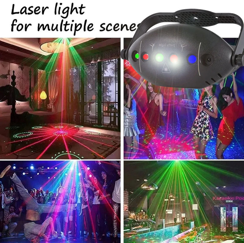 Projetor estroboscópica, Luzes de discoteca rgb para palco,dj, festa a luz laser em clube, casa e etc.