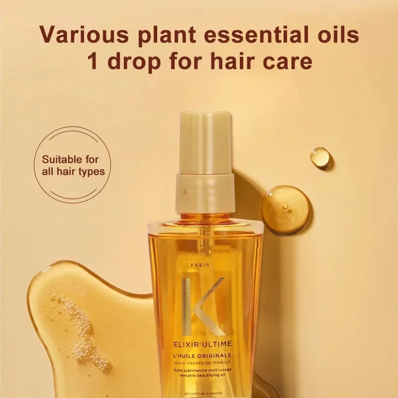 Óleo Essencial Para o Crescimento do Cabelo e Cabelos Danificados, Aliviando a Alta Temperatura, Melhora o Frizz, Tratamento Macio, Orgânicos.