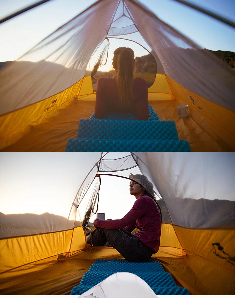 Barraca de Camping,Tenda para 2 Pessoas Ultraleve 20D para Acampamento,Pescas, à Prova D'água.