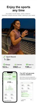 Anel Inteligente R02,À Prova D 'Água, Pressão Arterial, Oxigênio, Sono, Freqüência Cardíaca,Monitoramento Múltiplos, Modos Esportivos para Homens e Mulheres.