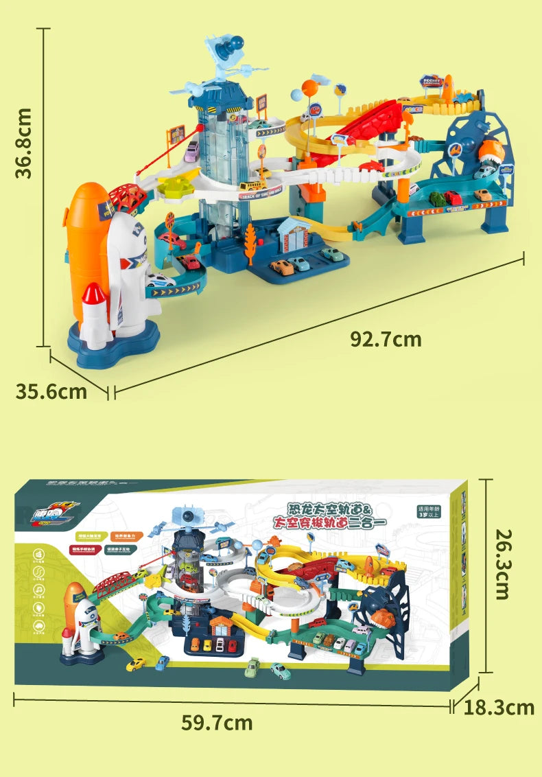 Pista de Corrida com Montanha Russa o Brinquedo que é o Sonho das Crianças.⭐🤩