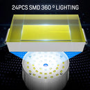 Lâmpada LED a luz solar de 100 W para áreas externas,portátil,recarregável por USB,com gancho para acampamento,serve para iluminar barraca ,é à prova d'água e economizadora de energia