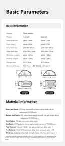 Barraca de Camping,Tenda para 2 Pessoas Ultraleve 20D para Acampamento,Pescas, à Prova D'água.