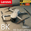 Drone Lenovo V88 8K Profissional HD Aéreo com Câmera Dupla 5G