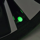 Tampas de válvula do pneu do carro, tampa do ar, fluorescente, segurança, tampa do núcleo para caminhão, SUV, motocicletas, bicicleta, luminoso, 4 pcs