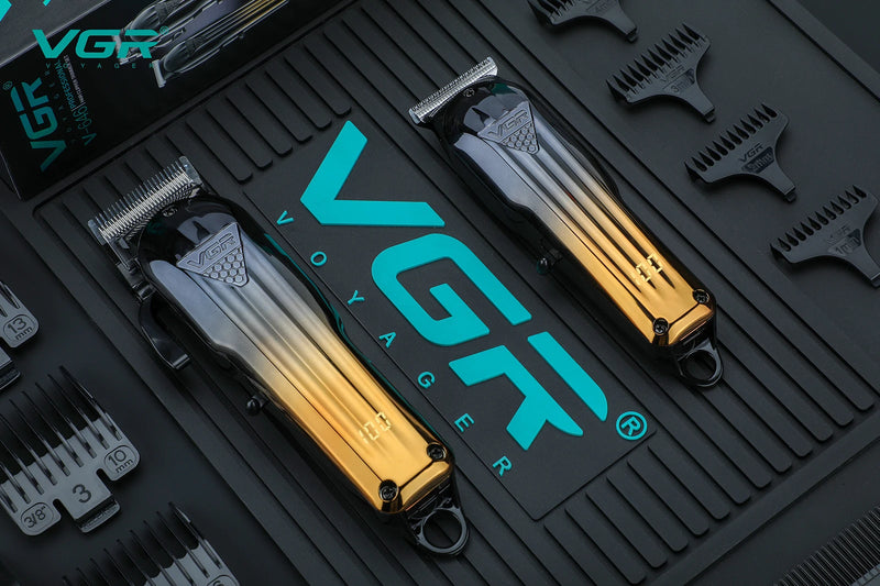 Máquina de Corte Original VGR, Electric Hair Clipper Kit, Recarregável.