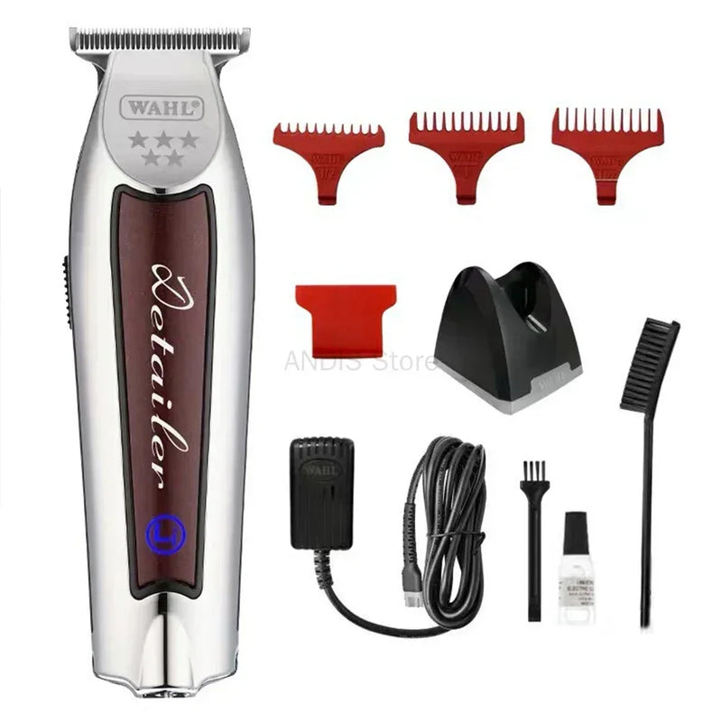 Máquina Oficial Wahl 8171 Profissional 5 Estrelas Sem Fio Detailer, Aparador de Cabelo Extra ,Máquina de Cortar Cabelo Com Suporte de Carregamento.