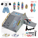 Brinquedos de Scooter de Dedo,de Duas Rodas,Mini Skates Conjuntos de Peças de Rampa,Dedo Bmx,Dedo Fingerboard,Deck de Skate,Brinquedos do Momento.