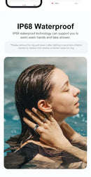 Anel Inteligente R02,À Prova D 'Água, Pressão Arterial, Oxigênio, Sono, Freqüência Cardíaca,Monitoramento Múltiplos, Modos Esportivos para Homens e Mulheres.