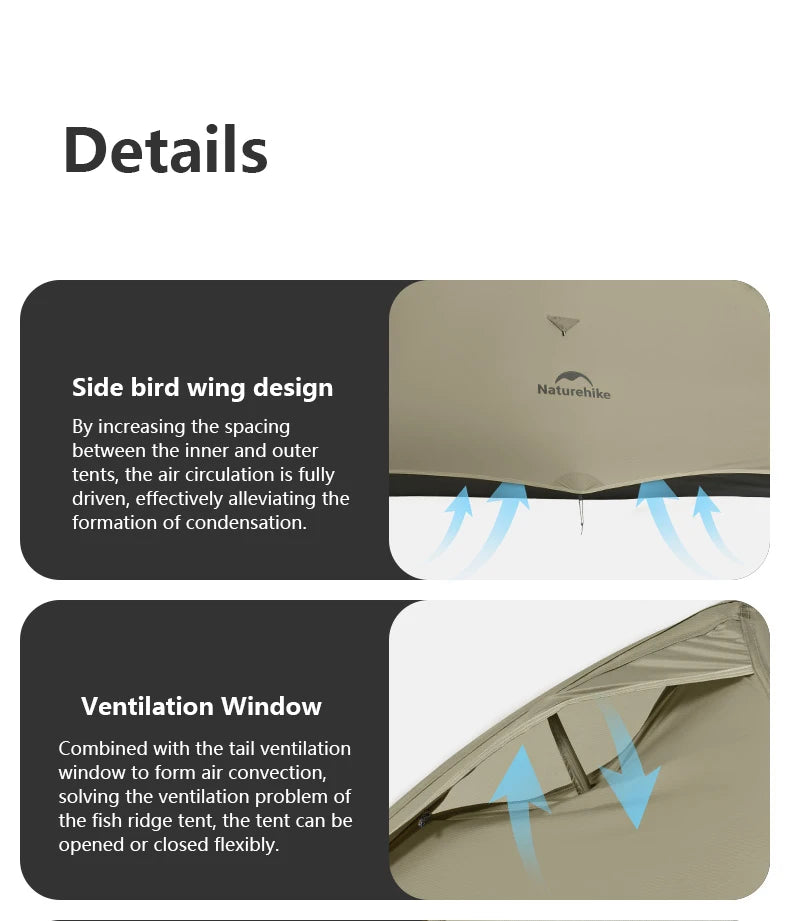 Barraca de Camping,Tenda para 2 Pessoas Ultraleve 20D para Acampamento,Pescas, à Prova D'água.