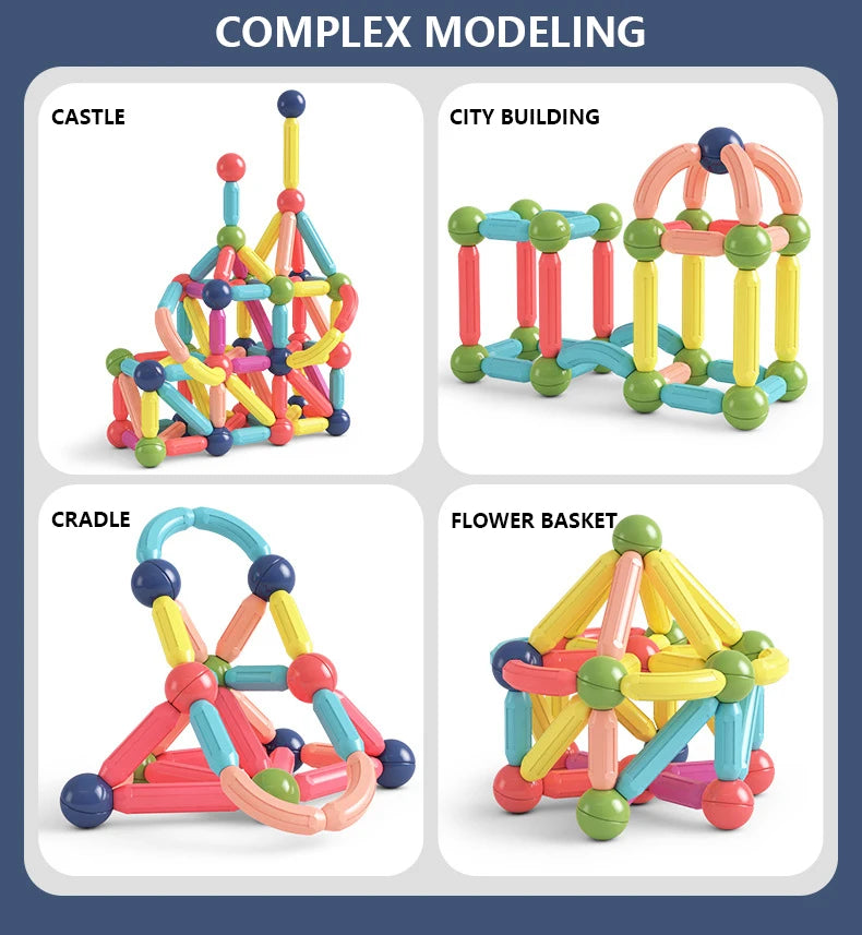 Blocos de Construção Montessori, Brinquedos Educacional Pré-escolar para crianças.