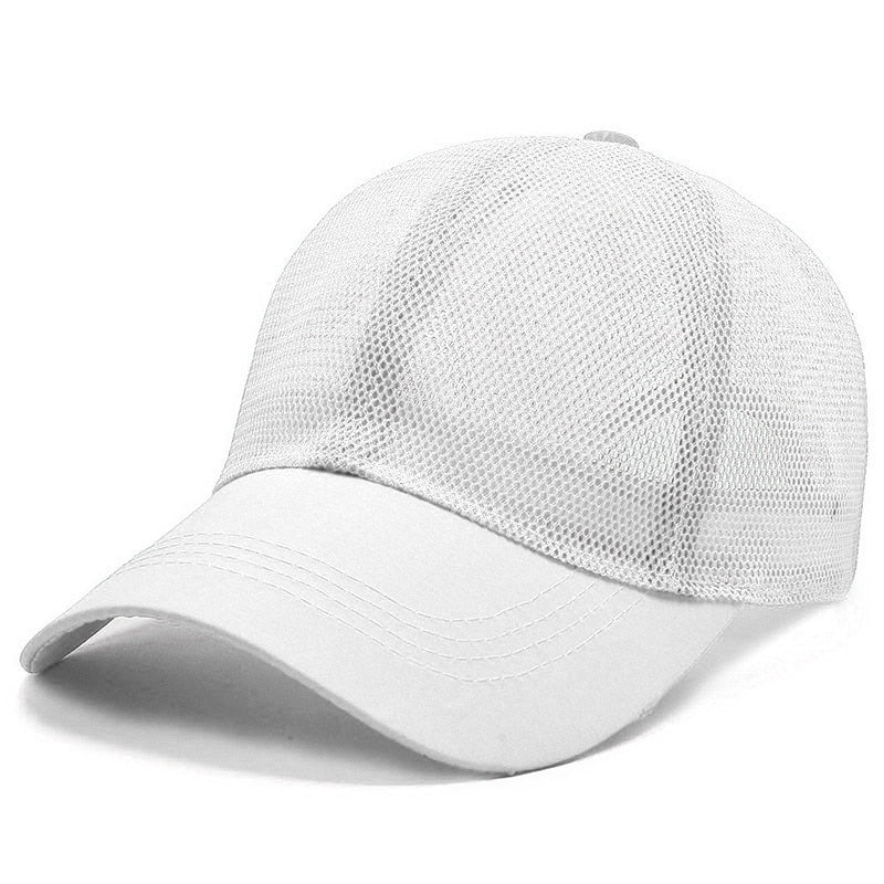 Bonés para Homens e Mulheres Verão Full Mesh Baseball Cap Masculino Quick Dry Proteção Solar Caminhadas Golf Correndo Ajustável Snapback Hat Respirável Novo