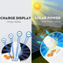 Lâmpada LED a luz solar de 100 W para áreas externas,portátil,recarregável por USB,com gancho para acampamento,serve para iluminar barraca ,é à prova d'água e economizadora de energia