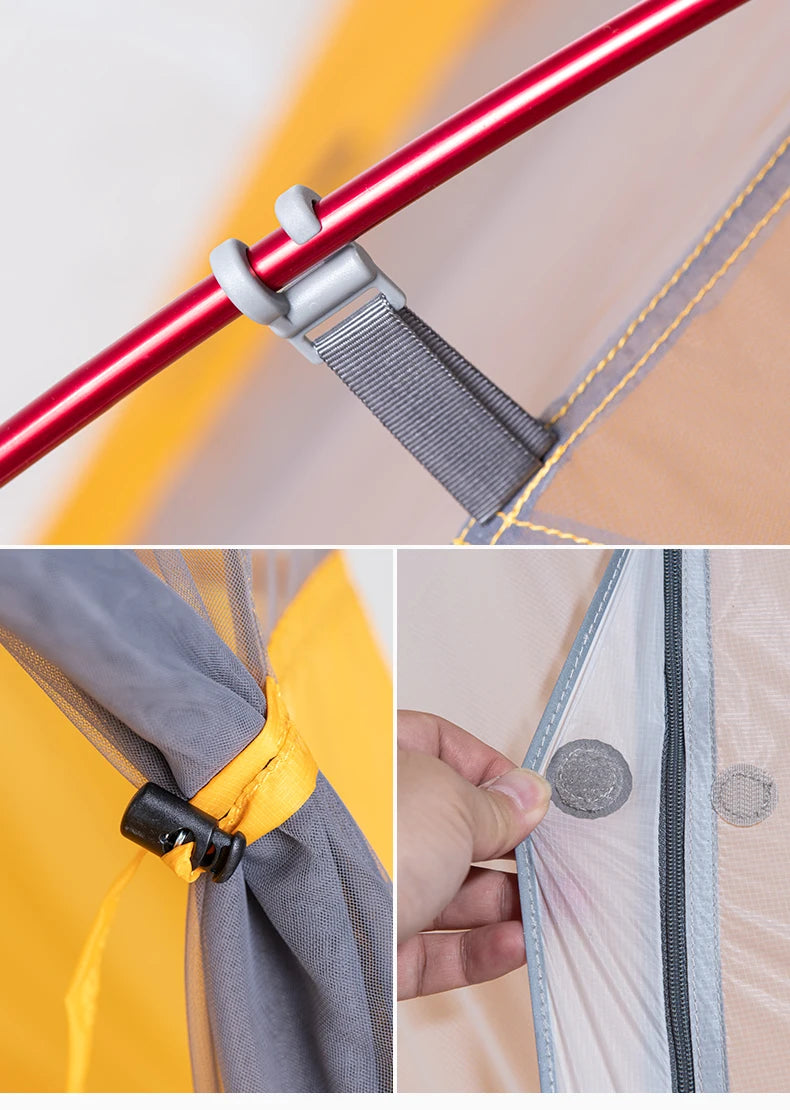 Barraca de Camping,Tenda para 2 Pessoas Ultraleve 20D para Acampamento,Pescas, à Prova D'água.