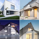 Luzes LED,Carregamento ao Ar Livre,IP65 à Prova D`Água,Com 3 Modo,Sensor De Movimento,Iluminação Sem Gastar Energia Elétrica,Luz da Energia Solar Para Clarear Seu Jardim.