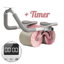 Rolo Para Exercícios em Casa e Treinamento de Musculação,Treino Abdominal, Suporte Automático de Cotovelo, Exercício Abs, Fitness AB Slide Roller