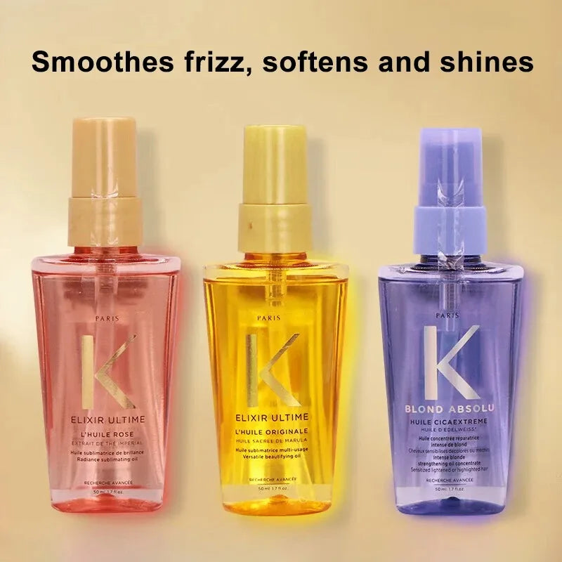 Óleo Essencial Para o Crescimento do Cabelo e Cabelos Danificados, Aliviando a Alta Temperatura, Melhora o Frizz, Tratamento Macio, Orgânicos.