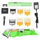Wmark Ng308 Green Professional Hair Cutting Machine Transparent Trimmer Electric Shaver With Wire