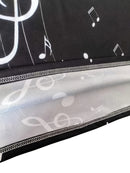 Camisa de negócios de golfe com estampa de teclado de piano para homens de tamanho grande, ajuste elegante, manga longa para outono/inverno, roupas masculinas