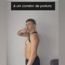 Corretor de postura ajustável unissex com alças nos ombros, melhora a postura para homens e mulheres, recomendado para uso a longo prazo para uma postura melhor (tamanho maior recomendado)